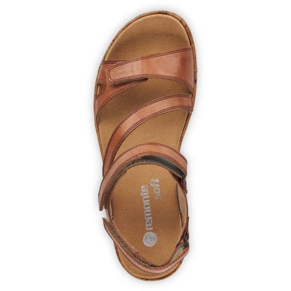Remonte Women's sandals | Style R6850 Casual Sandal - Brown | Free Delivery