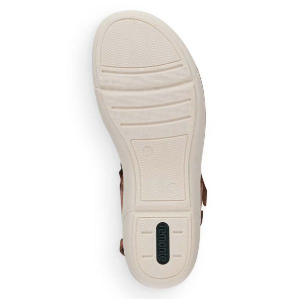 Remonte Women's sandals | Style R6850 Casual Sandal - Brown | Free Delivery