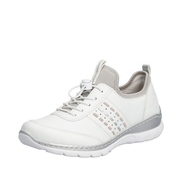 Rieker Women's shoes | Style L3259 Athletic Slip-on - White | Free Delivery