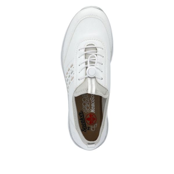 Rieker Women's shoes | Style L3259 Athletic Slip-on - White | Free Delivery