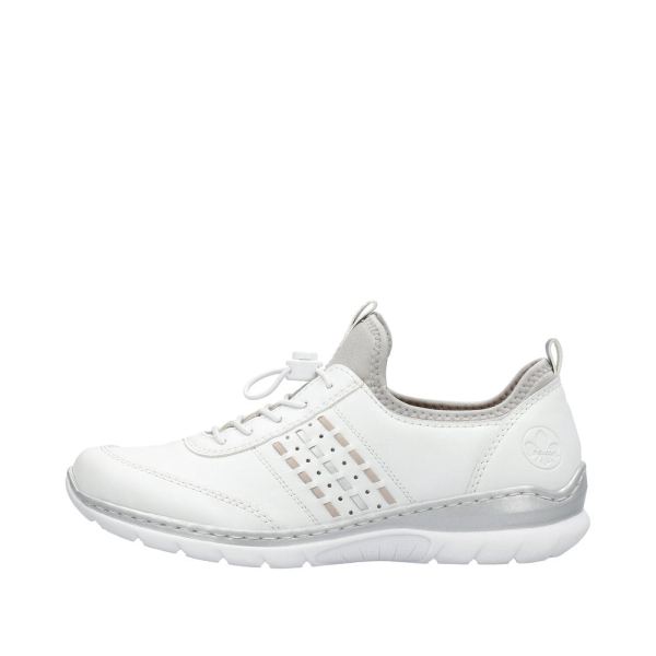 Rieker Women's shoes | Style L3259 Athletic Slip-on - White | Free Delivery
