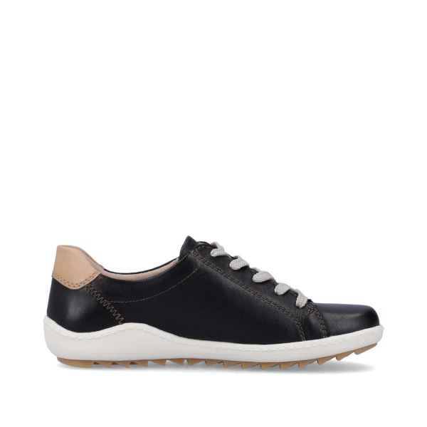 Remonte Women's shoes | Style R1432 Casual Lace-up with zip - Green Combination | Free Delivery