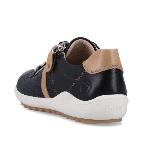 Remonte Women's shoes | Style R1432 Casual Lace-up with zip - Green Combination | Free Delivery