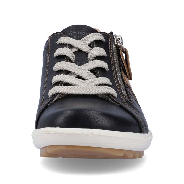 Remonte Women's shoes | Style R1432 Casual Lace-up with zip - Green Combination | Free Delivery