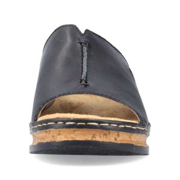 Rieker Women's sandals | Style 629M9 Casual Mule - Black | Free Delivery