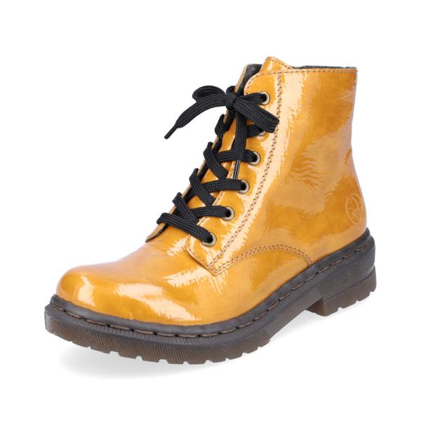 Rieker Synthetic leather Women's short boots | 78240 Ankle Boots - Yellow | Free Delivery