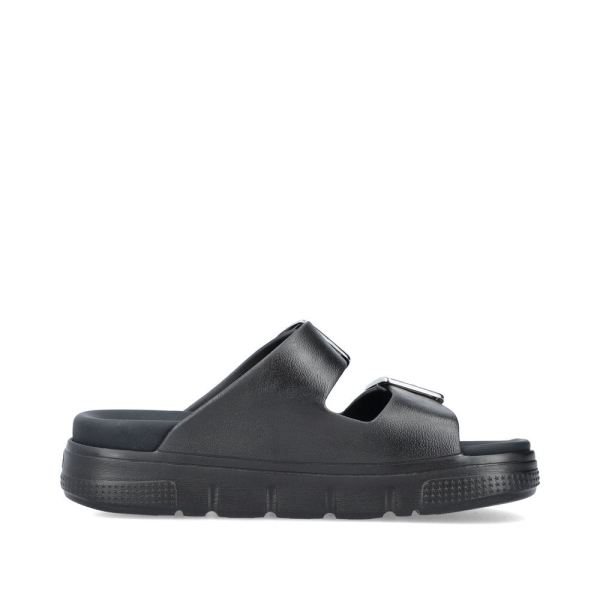 Rieker Women's sandals | Style P2180 Casual Mule - Black | Free Delivery