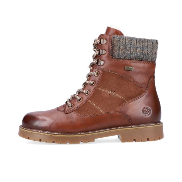 Remonte Leather Women's Mid Height Boots| D9378-00 Mid-height BootsFlip Grip - Brown Combination | Free Delivery
