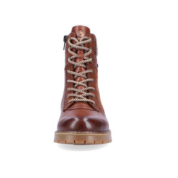 Remonte Leather Women's Mid Height Boots| D9378-00 Mid-height BootsFlip Grip - Brown Combination | Free Delivery