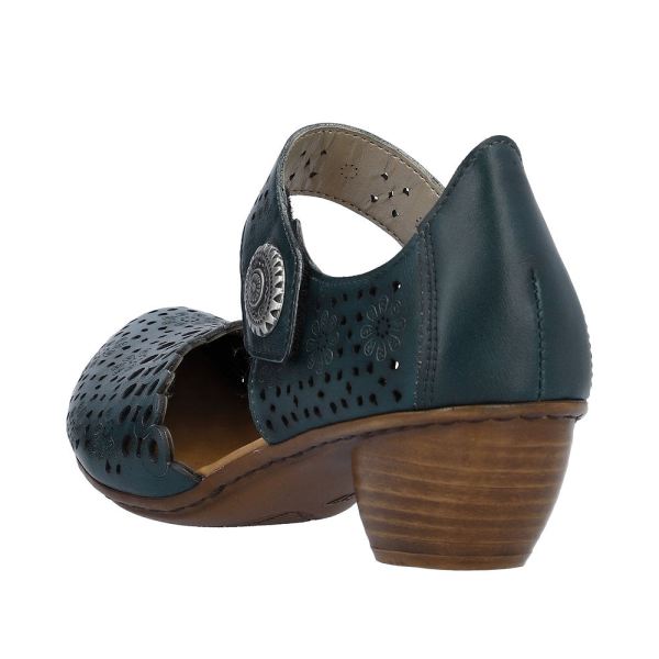 Rieker Women's shoes | Style 43753 Dress Open Shank - Blue | Free Delivery