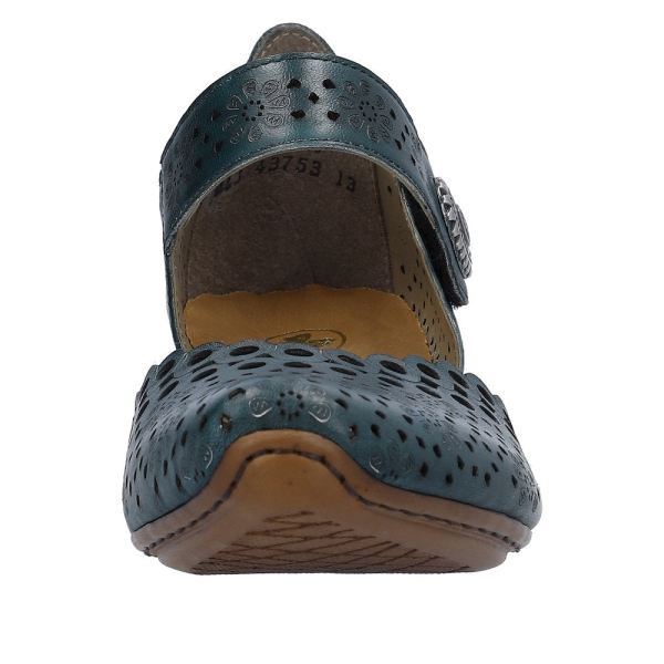 Rieker Women's shoes | Style 43753 Dress Open Shank - Blue | Free Delivery