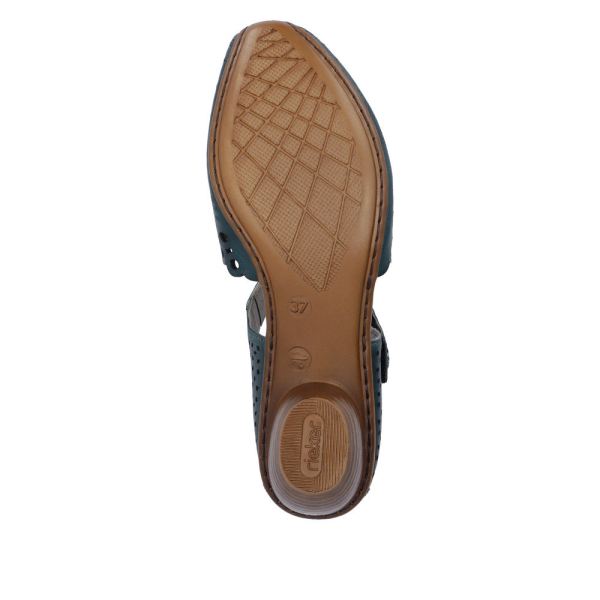 Rieker Women's shoes | Style 43753 Dress Open Shank - Blue | Free Delivery