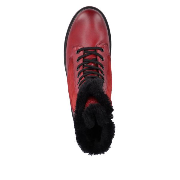 Remonte Suede Leather Women's Mid Height Boots | D0U76 Mid-height Boots - Red Combination | Free Delivery