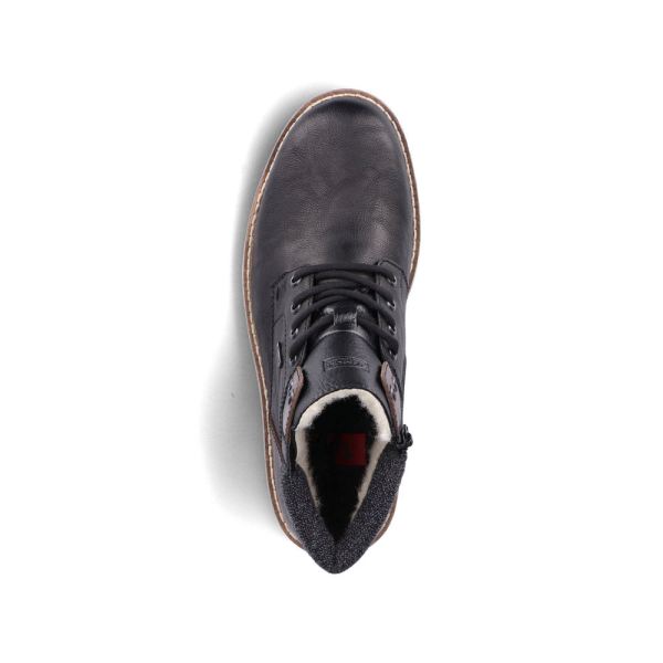 Rieker Synthetic leather Men's boots| 38434 Ankle Boots - Black Combination | Free Delivery