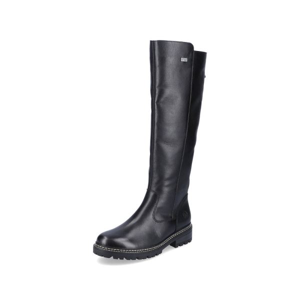 Remonte Leather Women's Tall Boots| D0B72 Tall Boots - Black | Free Delivery