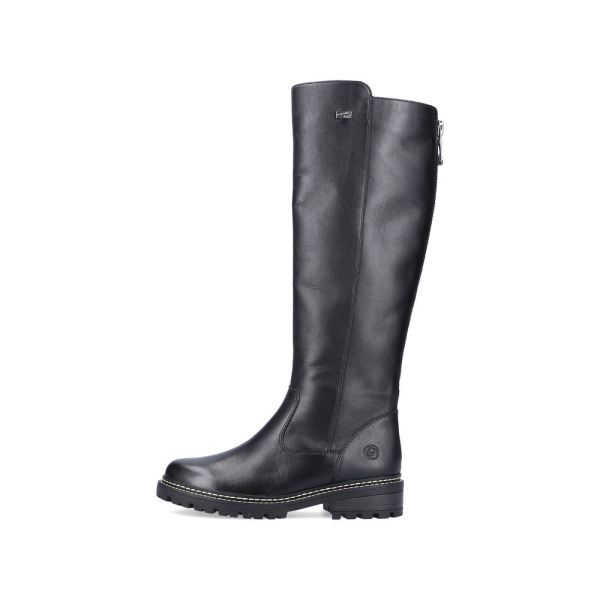 Remonte Leather Women's Tall Boots| D0B72 Tall Boots - Black | Free Delivery