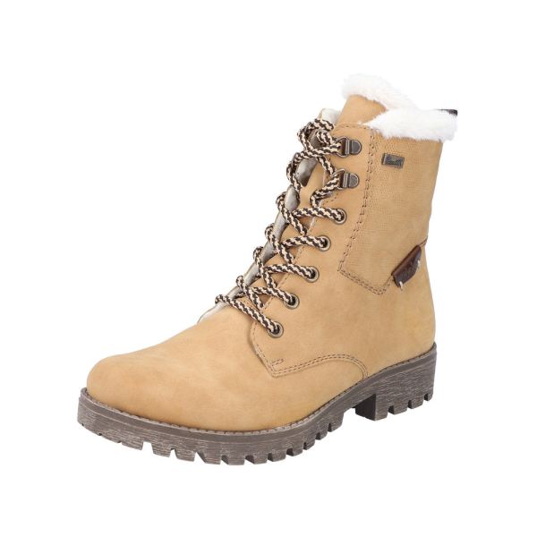 Rieker Synthetic Material Women's short boots| 78503 Ankle Boots - Beige | Free Delivery