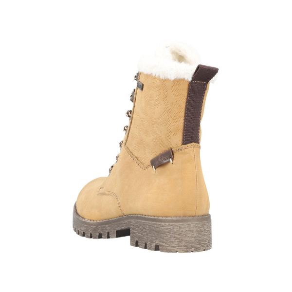 Rieker Synthetic Material Women's short boots| 78503 Ankle Boots - Beige | Free Delivery