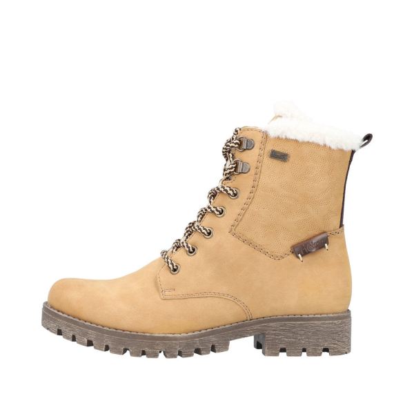 Rieker Synthetic Material Women's short boots| 78503 Ankle Boots - Beige | Free Delivery