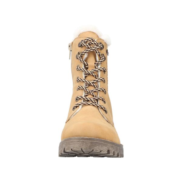 Rieker Synthetic Material Women's short boots| 78503 Ankle Boots - Beige | Free Delivery