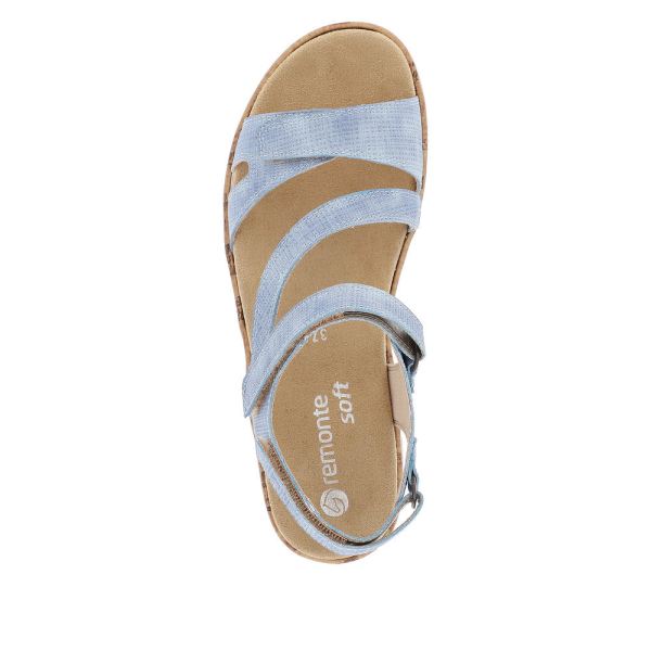 Remonte Women's sandals | Style R6850 Casual Sandal - Blue | Free Delivery