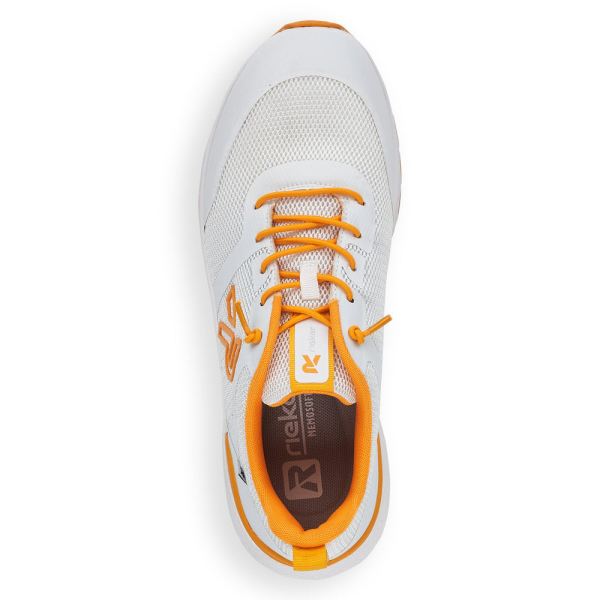 Rieker EVOLUTION Women's shoes | Style 40102 Athletic Lace-up - White Combination | Free Delivery