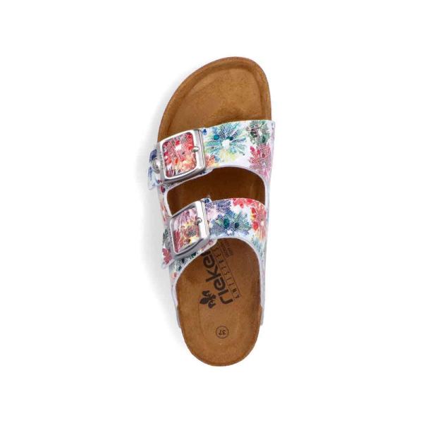 Rieker Women's sandals | Style V8083 Casual Mule - Multi | Free Delivery