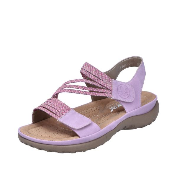 Rieker Women's sandals | Style 64870 Athletic Sandal - Pink | Free Delivery