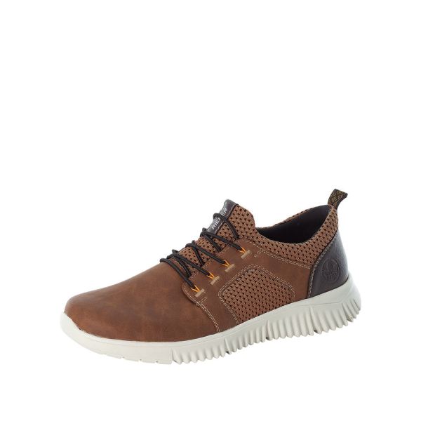 Rieker Men's shoes | Style B7588 Athletic Slip-on - Brown | Free Delivery
