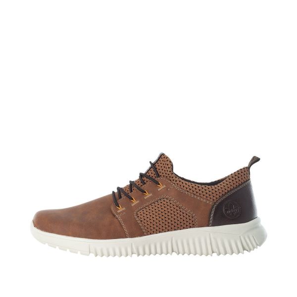 Rieker Men's shoes | Style B7588 Athletic Slip-on - Brown | Free Delivery