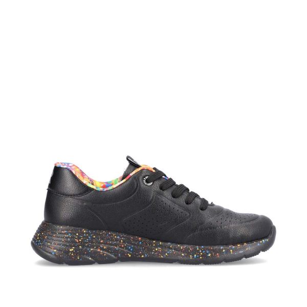 Rieker EVOLUTION Women's shoes | Style W0402 Athletic Lace-up - Black | Free Delivery