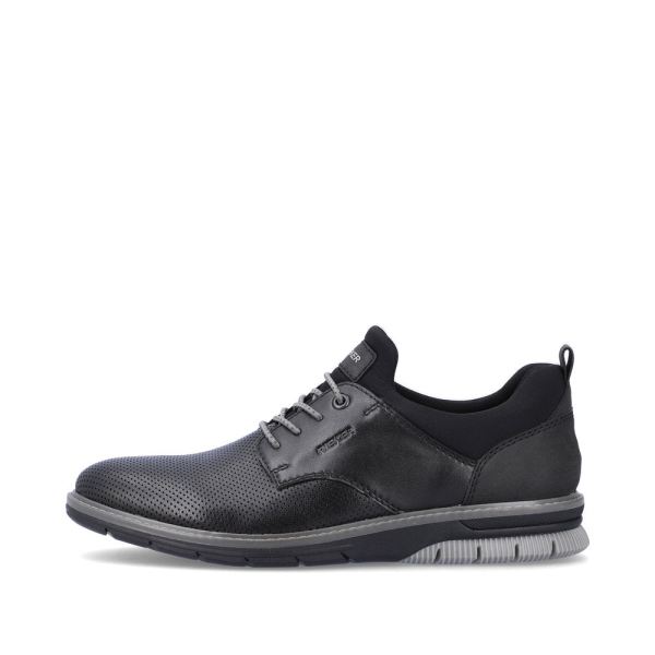 Rieker Men's shoes | Style 14450 Dress Slip-on - Black | Free Delivery