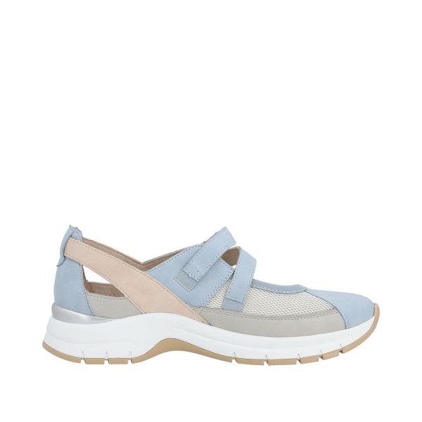 Remonte Women's shoes | Style D0G08 Casual Ballerina with Strap - Blue Combination | Free Delivery