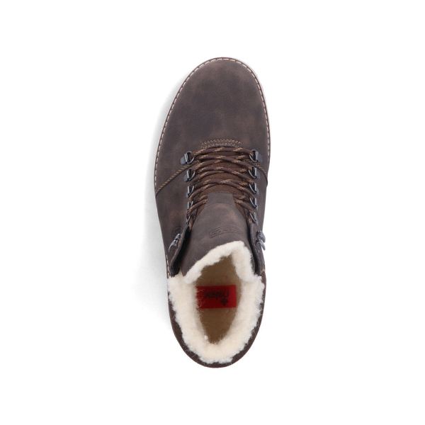 Rieker Synthetic leather Men's boots | F8333 Ankle Boots - Flip Grip - Brown | Free Delivery