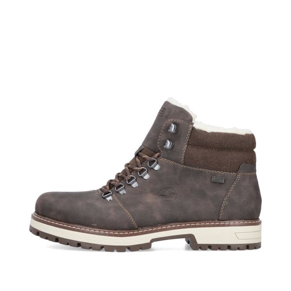 Rieker Synthetic leather Men's boots | F8333 Ankle Boots - Flip Grip - Brown | Free Delivery