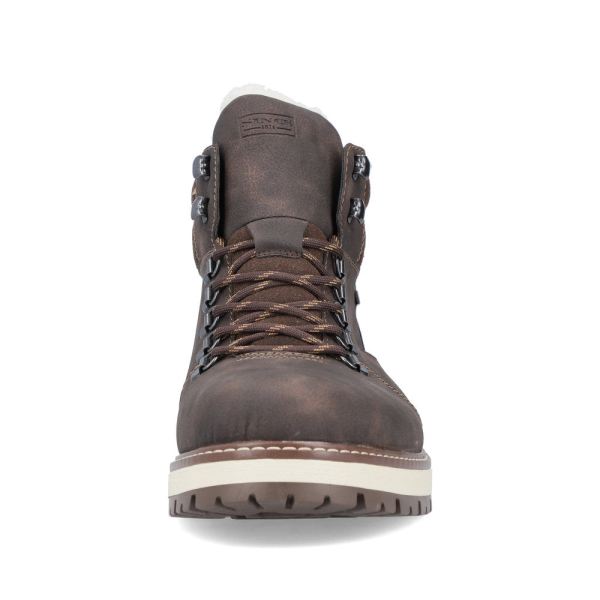 Rieker Synthetic leather Men's boots | F8333 Ankle Boots - Flip Grip - Brown | Free Delivery