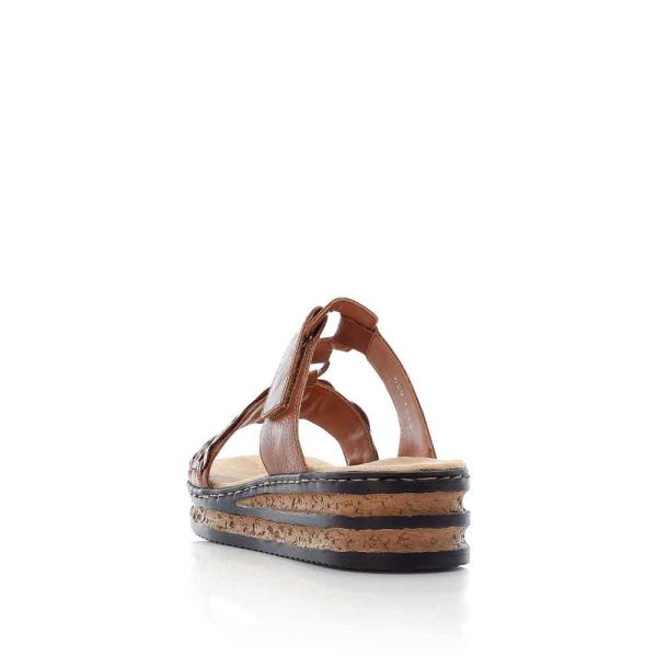 Rieker Women's sandals | Style 629K9 Casual Mule - Brown | Free Delivery