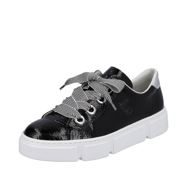 Rieker Women's shoes | Style N59A2 Athletic Lace-up - Black | Free Delivery