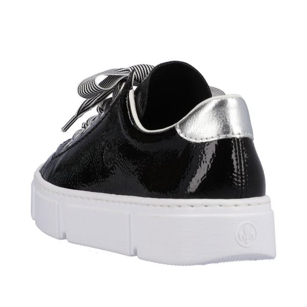 Rieker Women's shoes | Style N59A2 Athletic Lace-up - Black | Free Delivery
