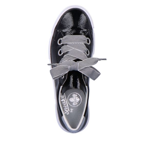 Rieker Women's shoes | Style N59A2 Athletic Lace-up - Black | Free Delivery