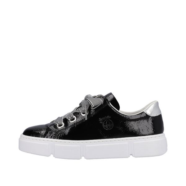 Rieker Women's shoes | Style N59A2 Athletic Lace-up - Black | Free Delivery