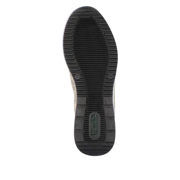 Remonte Women's shoes | Style D2411 Athletic Ballerina with Strap - Metallic | Free Delivery