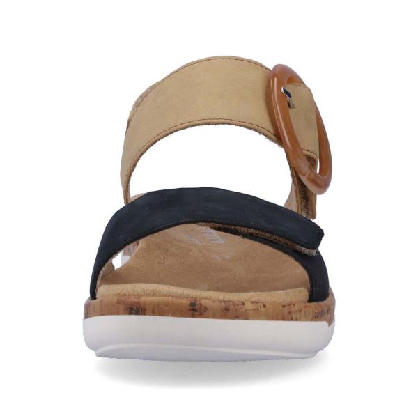 Remonte Women's sandals | Style R6853 Casual Sandal - Beige Combination | Free Delivery