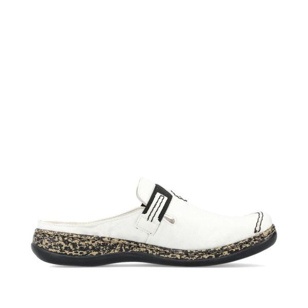 Rieker Women's shoes | Style 46393 Casual Clog - White | Free Delivery
