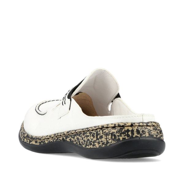 Rieker Women's shoes | Style 46393 Casual Clog - White | Free Delivery