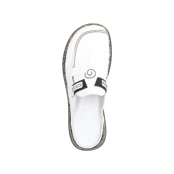 Rieker Women's shoes | Style 46393 Casual Clog - White | Free Delivery