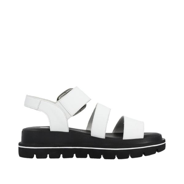 Rieker EVOLUTION Women's sandals | Style W1650 Casual Sandal - White | Free Delivery