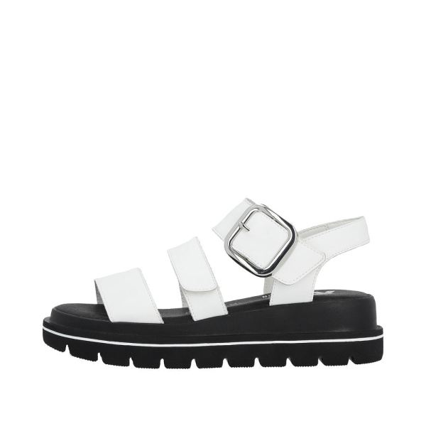 Rieker EVOLUTION Women's sandals | Style W1650 Casual Sandal - White | Free Delivery
