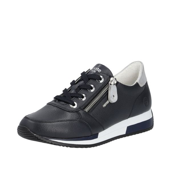 Remonte Women's shoes | Style D0H11 Athletic Lace-up with zip - Blue Combination | Free Delivery