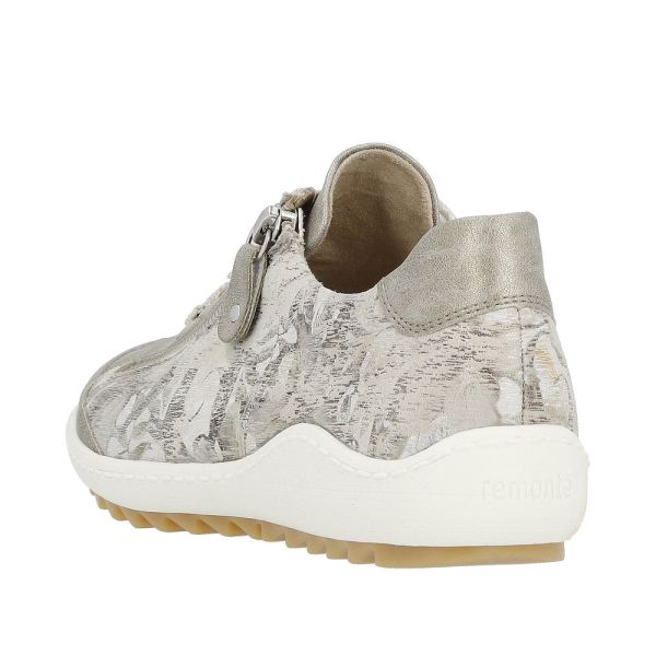 Remonte Women's shoes | Style R1402 Casual Lace-up with zip - Beige Combination | Free Delivery
